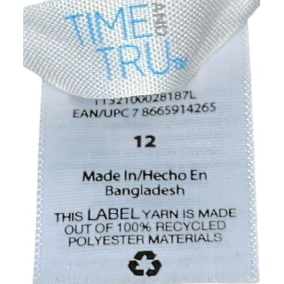 Time And Tru Olive High-Waisted Button Front Tapered Pants Size 12 Womens Green - Picture 3 of 10